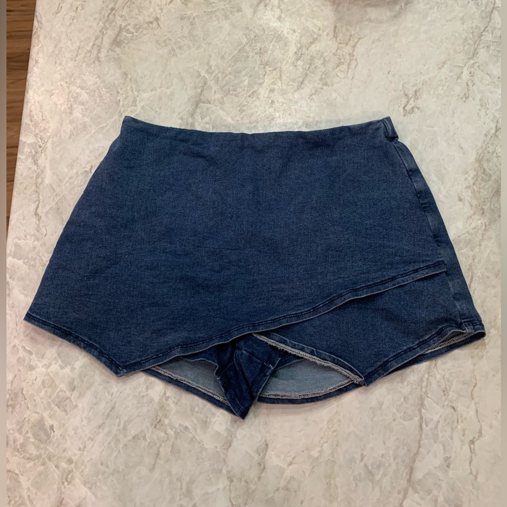 Denim Blue Womens Skort 2XL